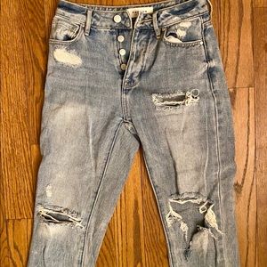 pacsun ripped mom jeans